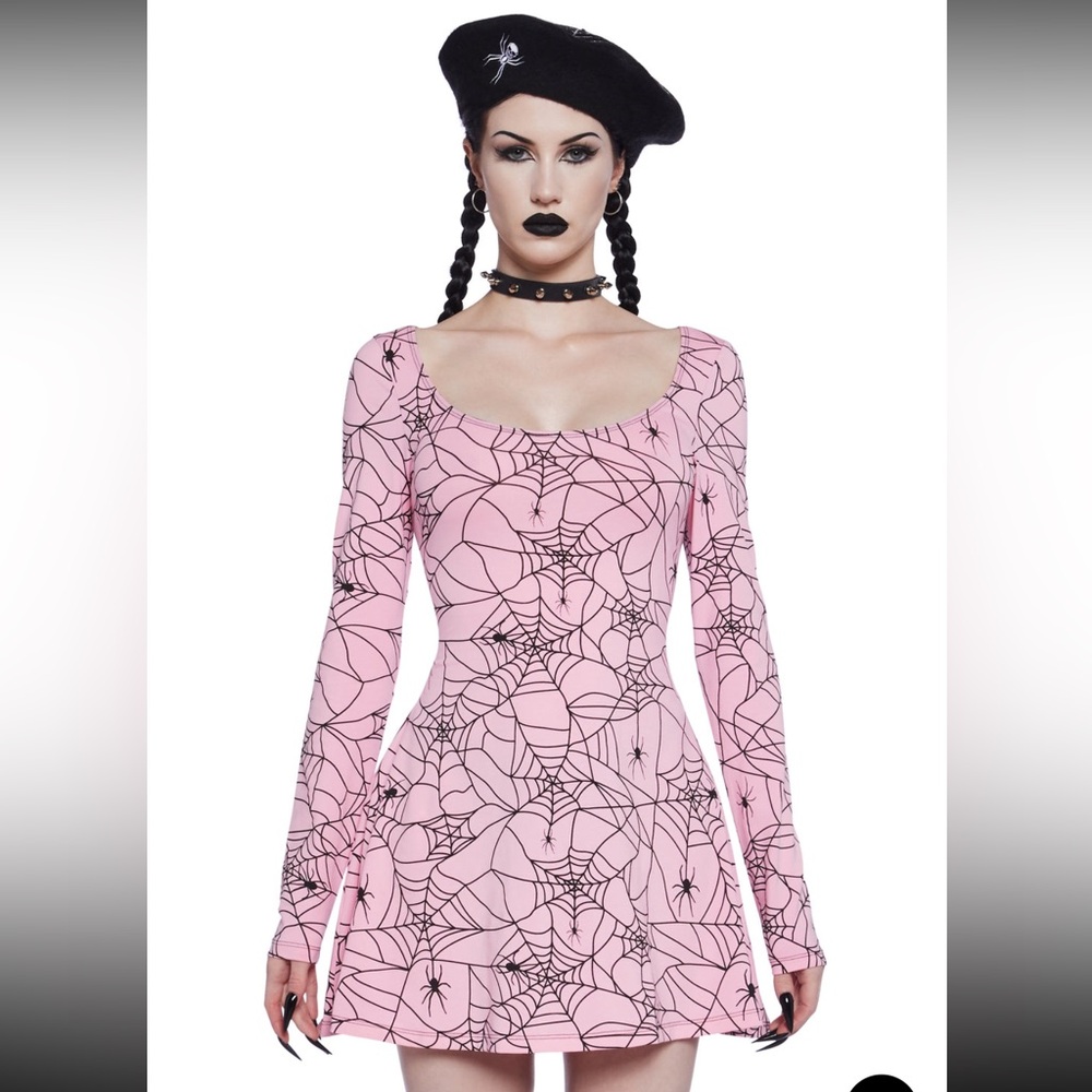 NWT- SOLD OUT ONLINE *Dolls Kill Webbed Whimsy Mini Dress*